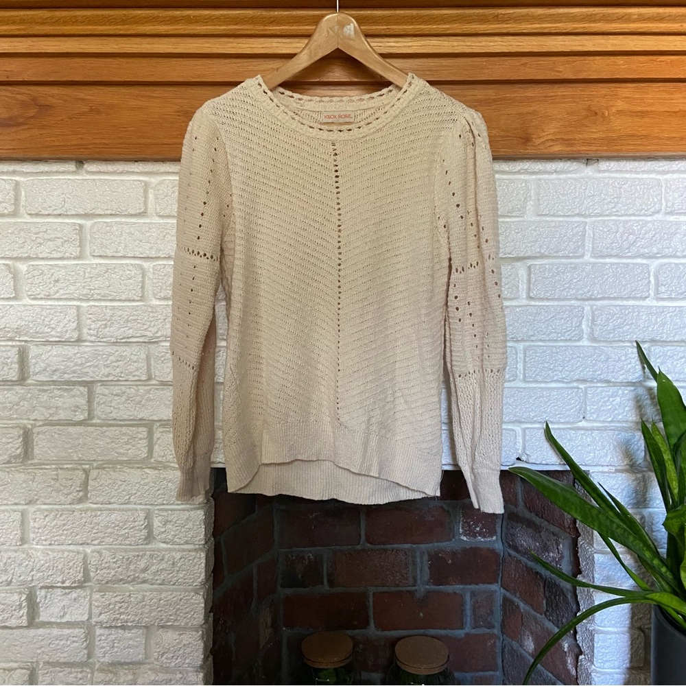 Knox Rose Crochet Sweater